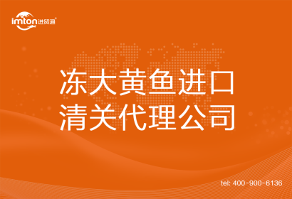 凍大黃魚進口清關代理公司